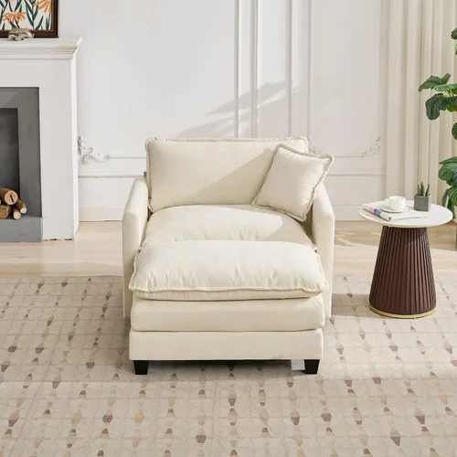 Miniatura 2 de SoarFlash Sofá modula, de felpilla, posición de en medio, beige