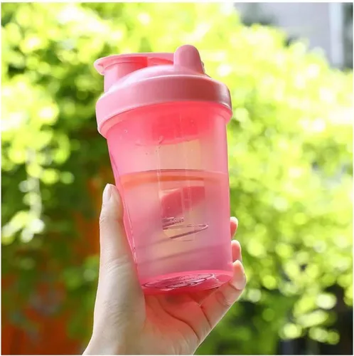 Miniatura 3 de Cekaso Batidora de botellas para batir y antes del trabajo, la mejor taza agitadora (sin BPA) con tapa de bucle clásico y bola batidora, botella