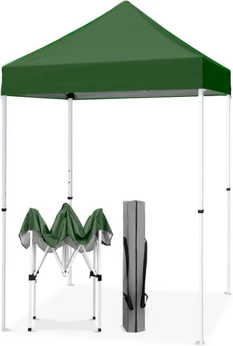 Miniatura 23 de EAGLE PEAK Toldo instantáneo de 5 x 5 con paneles de pared de 4 lados, pequeña tienda de campaña portátil desplegable con bolsa de transporte
