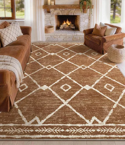 Miniatura 11 de Alfombra de pasillo de 2 x 6 pulgadas para interior - Alfombra de entrada rústica de cabaña con diseño de oso, antideslizante, de pelo bajo