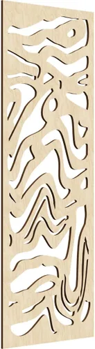 Miniatura 172 de 9 3/8"W x 24 3/8"H x 1/4"T Northfield Decorativos Paneles de Pared de Madera Calado, Abedul