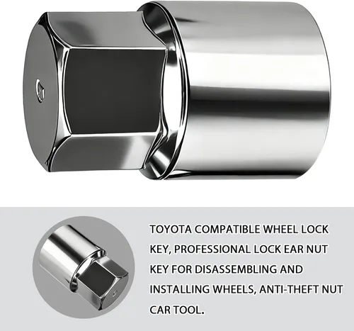 Miniatura 6 de Herramienta de extracción de tuerca de bloqueo de rueda para Toyota Lexus Tacoma Senna, llave de enchufe de tuercas de seguridad, antirrobo en D