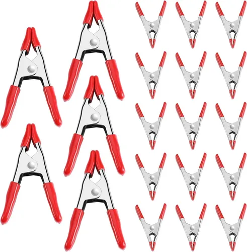 Miniatura 7 de WORKPRO W001401A - Juego de abrazaderas de resorte de acero de 20 piezas, 15 abrazaderas de 3/4 pulgadas, 5 abrazaderas de 1 pulgada para trabajo