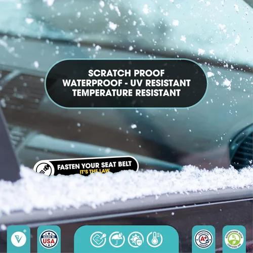 Miniatura 4 de Adhesivos de seguridad para automóvil Fasten Your Seatbelt Adhesivo recordatorio impermeable para poner tu cinturón de seguridad Letrero