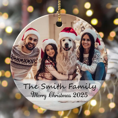Miniatura 17 de Adornos de Navidad personalizados con foto 2025, nombre personalizado para perro y gato, adornos para árbol de Navidad, cachorros, perros, gatos
