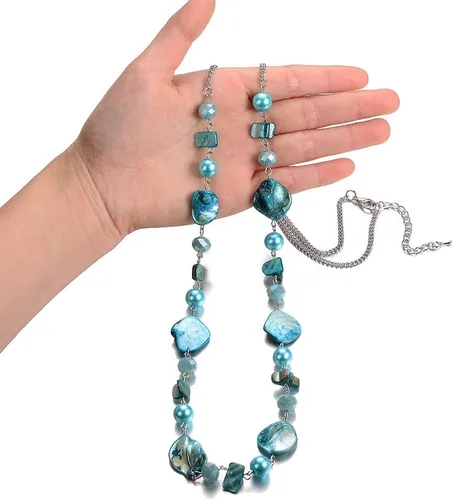Miniatura 2 de Pearl & Club - Collar largo con cuentas para mujer