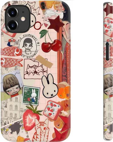 Miniatura 66 de bemal Funda para iPhone 12 Mini, estética, vintage, floreciente, peonía, concha, femenina, compatible con MagSafe, moderna, única, moderna, moderna