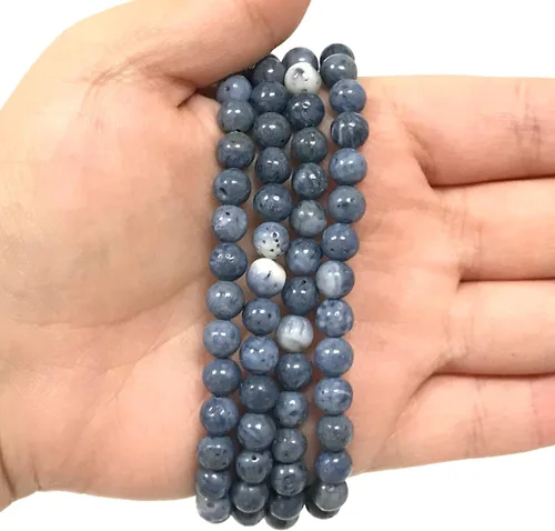 Miniatura 126 de Gem Avenue Handmade Round Bead Stretch Bracelet Unisex Natural Stone Beaded Jewelry for Men & Women, Elastic Wristband for Daily Wear