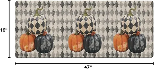 Miniatura 2 de Tapete de baño con diseño floral de calabazas para bañera, antideslizante, de secado rápido y absorbente, de tierra de diatomeas, tapete