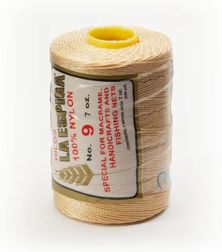 Miniatura 30 de N° 9 - 100% Cordón de Hilo de Nylon Omega para Tejer y Crochet - 01 Blanco