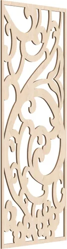 Miniatura 180 de Bridgewater - Paneles de pared decorativos de madera con calado, 9 3/8 pulgadas de ancho x 24 3/8 pulgadas de alto x 1/4 de alto, nogal