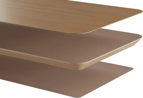 Miniatura 6 de amesoba - Configuración de escritorio ergonómico de dos niveles en roble blanco – Soporte moderno de monitor de madera y elevador de espacio