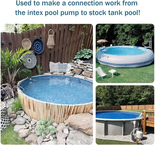 Miniatura 7 de Kit de conector de filtro roscado para piscina, para piscina Intex sobre el suelo Parte 10256 10255, piezas de repuesto para colador grande Intex