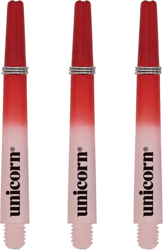 Cañas de dardos de unicornio | Gripper 3 | Nylon duradero | 3, 15 o 45 vástagos | Corto 1.354 in o mediano 1.740 in
