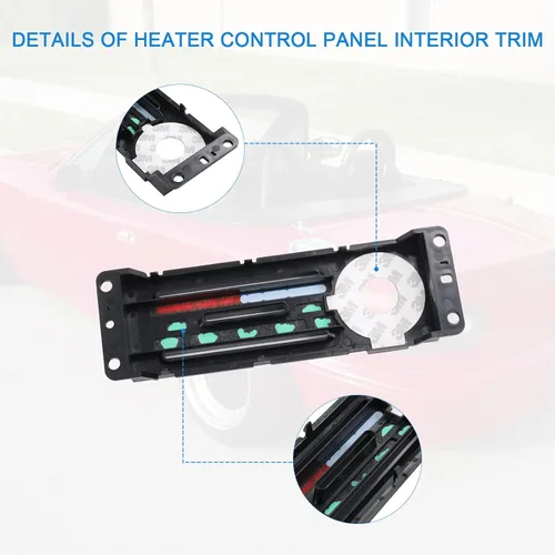 Miniatura 4 de DICMIC Panel de control del calentador Interior Trim para Mazda Miata 1990-1997 Replace# NA01-61-C04A