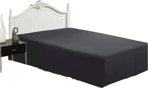 Miniatura 3 de Marina Decoration Falda de cama ultrasuave y sedosa de calidad de hotel para todas las estaciones, bolsillo profundo, caída de 16 pulgadas, rayón