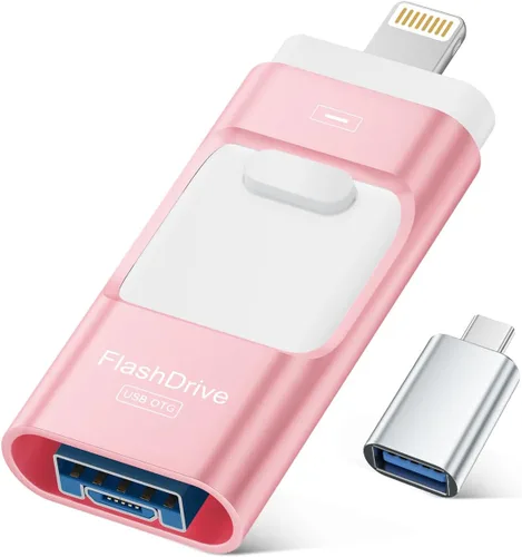 Miniatura 12 de ROSPE Unidad Flash para iPhone de 256GB Certificada MFi, Memory Stick Photo Stick para iPhone iPad, Unidad USB Thumb Drive para Transferencia