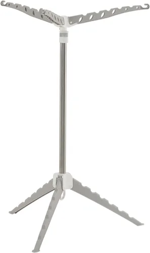 Miniatura 8 de Household Essentials Gris 5006-1 Tendedero Simple de Trípode Interior con Asa de Transporte para Ropa, Pequeño