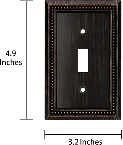 Miniatura 3 de Henne Bery Sunken Pearls Placa de Pared Decorativa de Servicio Pesado Placa de Interruptor Cubierta de Tomacorriente
