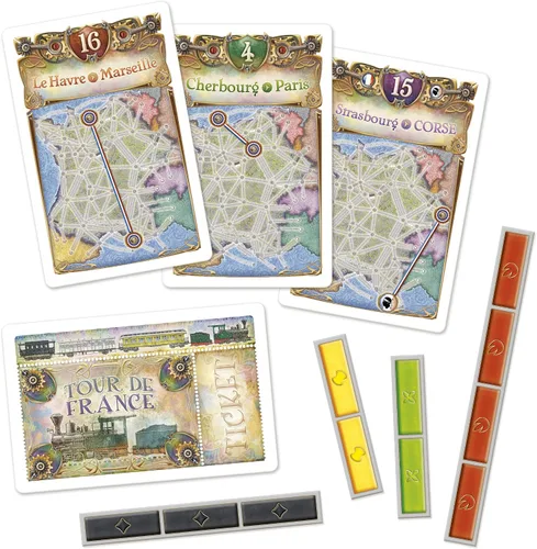 Miniatura 7 de Asmodee Ticket to Ride France + expansión del juego de mesa Old West: juego de estrategia de ruta de tren, divertido juego familiar para niños