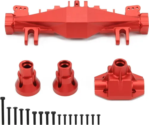 RCAWD 6061-T6 Alum Eje Trasero Cubierta Cubierta Juego para Losi 1/8 LMT Serie LOS242030 Actualizaciones Parte Rojo