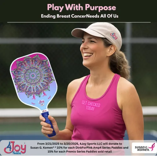 Miniatura 2 de 4Joy Pickleball Paddle Serie Amp4 – T700 de fibra de carbono Pickleball sin palas – Raquetas profesionales de pickleball para mujeres y hombres