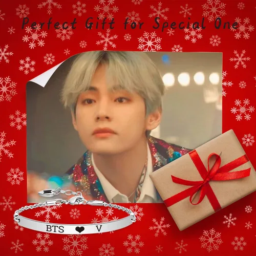 Miniatura 6 de WENATA Kpop Bangtan - Pulsera de cadena para niños con texto en inglés "To Love Yourself Army SUGA J-Hope JIN V Jimin RM JK, pulsera de cadena