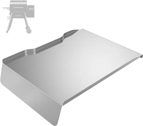 Miniatura 17 de Kit de bandeja de goteo, deflector de calor y forros de bandeja de grasa para parrillas de pellets Traeger Pro 22 Series, reemplazo de bandeja