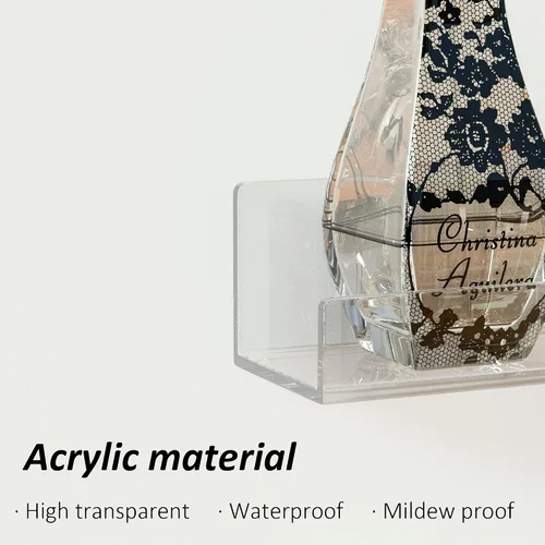 Miniatura 6 de Sezanrpt Estante acrílico para esmalte de uñas de 32 pulgadas para pared, organizador de esmalte de uñas transparente montado en la pared para 192