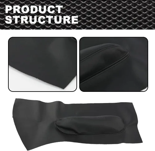 Miniatura 6 de CNNELL Cubierta de cuero para tarjeta de inserción de panel de puerta, compatible con VW Beetle 1998-2010, 2 unidades, color negro