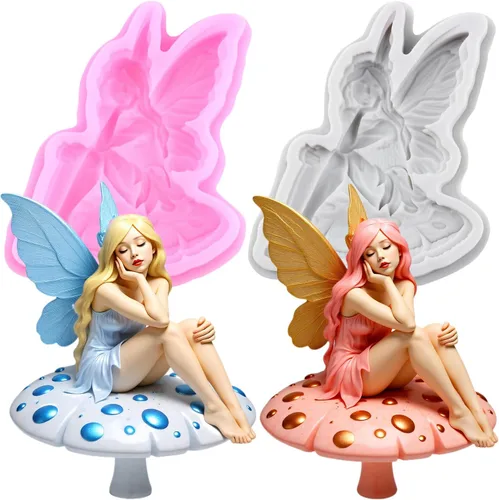 Miniatura 24 de Angel Baby - Moldes de silicona para decoración de pasteles, decoración de cupcakes, pasta de chicle de chocolate, juego de 4
