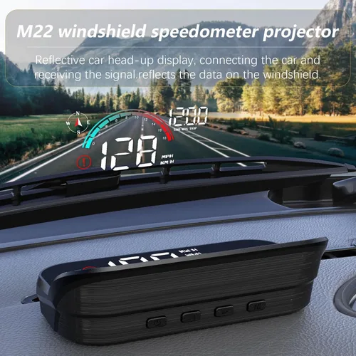 Miniatura 4 de Pantalla de Velocidad para Parabrisas AZIJYV, Velocímetro Digital para Coche, Velocímetro GPS con Velocidad, Exceso de Velocidad, Pantalla