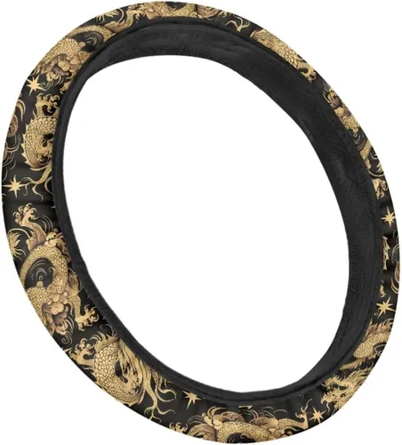 Miniatura 3 de Asian Dragon - Funda universal para volante de automóvil, accesorios interiores de automóvil, lavable, transpirable, funda para volante