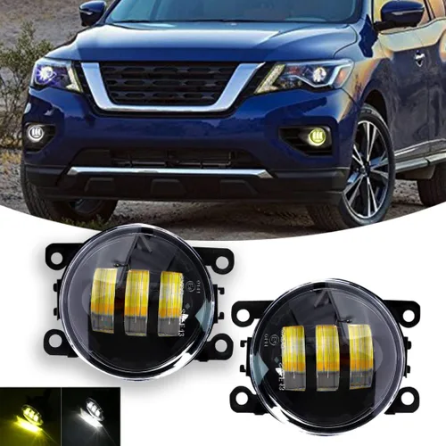 Miniatura 8 de Luces antiniebla LED redondas de 3.5 pulgadas, lámpara antiniebla de repuesto blanca universal para Honda, Ford, Nissan, Subaru, Suzuki, Lincoln