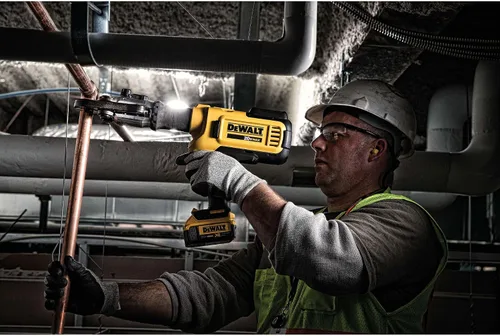 Miniatura 16 de DEWALT 20V MAX Kit de herramienta de presión para tubería de plomería inalámbrica con cabezas de engaste, herramienta de prensa profesional