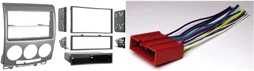 Miniatura 2 de Metra 99-7509 Kit de instalación DIN simple/doble DIN para 2006-2007 Mazda 5 Vehículos (Plata)