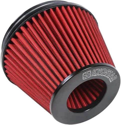 Miniatura 24 de KYOSTAR Filtro de aire universal de alto flujo de 3" (76 mm), entrada de aire frío de cono reutilizable, alto rendimiento, lavable, kit de aire seco