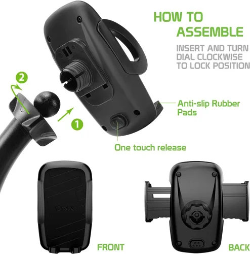 Miniatura 6 de Cellet Soporte para teléfono inteligente para automóvil con ranura para CD, compatible con soporte para teléfono celular, compatible con iPhone 12