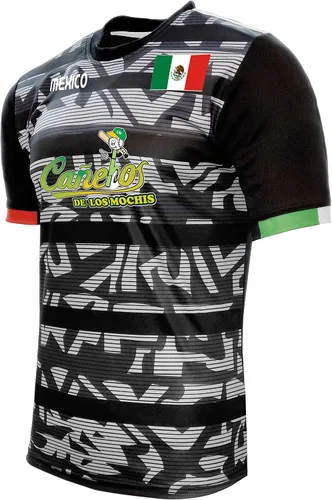 Miniatura 2 de Jersey México Cañeros de Los Mochis 100 Poliéster NegroGris_Hecho en México