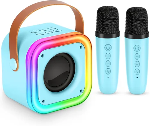 Miniatura 13 de Mini máquina de karaoke para niños, juguetes y regalos para niñas, micrófono inalámbrico de karaoke para niños de 4, 5, 6, 7, 8, 9, 10, 11, 12 años