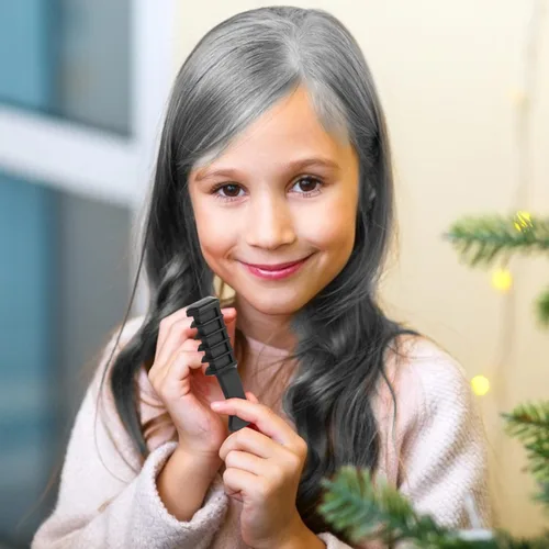 Miniatura 5 de MSDADA Nuevo peine de tiza para el cabello, tinte temporal para niñas y niños con cabello de color claro, tiza lavable para niñas de 4, 5, 6, 7, 8