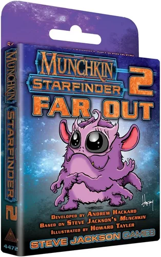 Steve Jackson Games Munchkin Starfinder 2 – Juego Far Out (expansión) | 56 cartas | Juego para adultos, niños y familia | Juego de rol de aventura