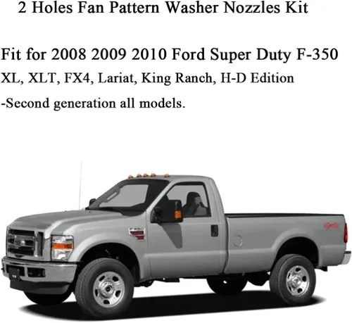 Miniatura 3 de 7C3Z-17603-A Boquillas de limpiaparabrisas de alta calidad para Ford Super Duty F250 F350 F450 F550 F550 Boquilla de chorro de líquido