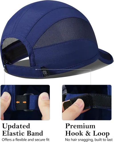 Miniatura 3 de GADIEMKENSD - Gorra de correr de secado rápido con enfriamiento y malla transpirable