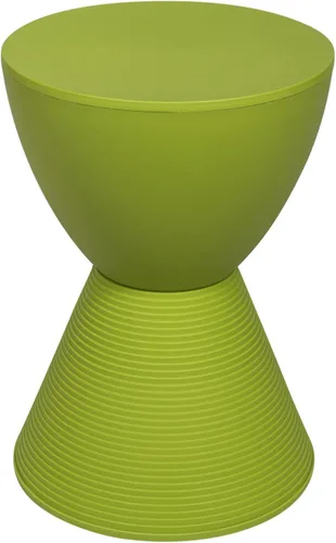 Miniatura 15 de LeisureMod Mesa auxiliar moderna de reloj de arena, mesa auxiliar de tambor de carcasa de ABS con almacenamiento para uso en interiores y Azul