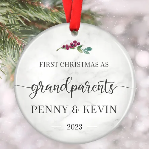 Miniatura 20 de Adornos familiares personalizados, adorno de Navidad familiar, decoración del hogar de Navidad, regalos de Navidad para la familia, adornos de árbol