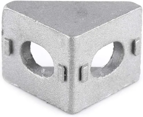 Miniatura 7 de 10 piezas 2020 soporte de esquina de aleación de aluminio en forma de L en ángulo recto para juntas de sujeción para el hogar Hardware de 0.787 x