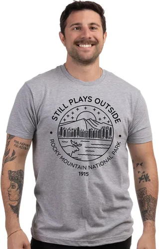 Miniatura 41 de Camiseta de senderismo Still Plays Outside Divertida camiseta para excursionista, camping, campista, al aire libre, hombres y mujeres