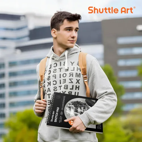 Miniatura 9 de Shuttle Art Kit de dibujo y bloc de bocetos, juego de 116 paquetes completo de dibujo + 260 hojas de bloc de dibujo