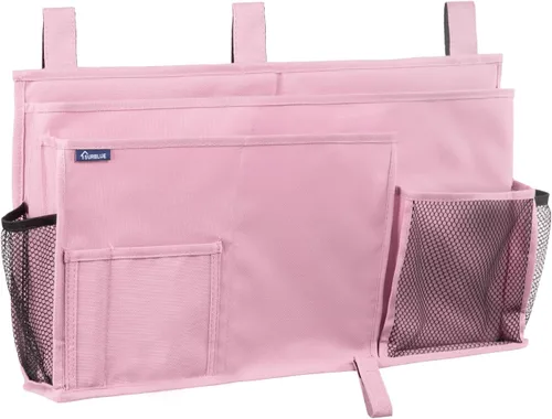 Miniatura 38 de Surblue Caddy Organizador colgante, Bolsa de almacenamiento para cabecera para literas y camas de hospital, Azul Turquesa, L R-Teal